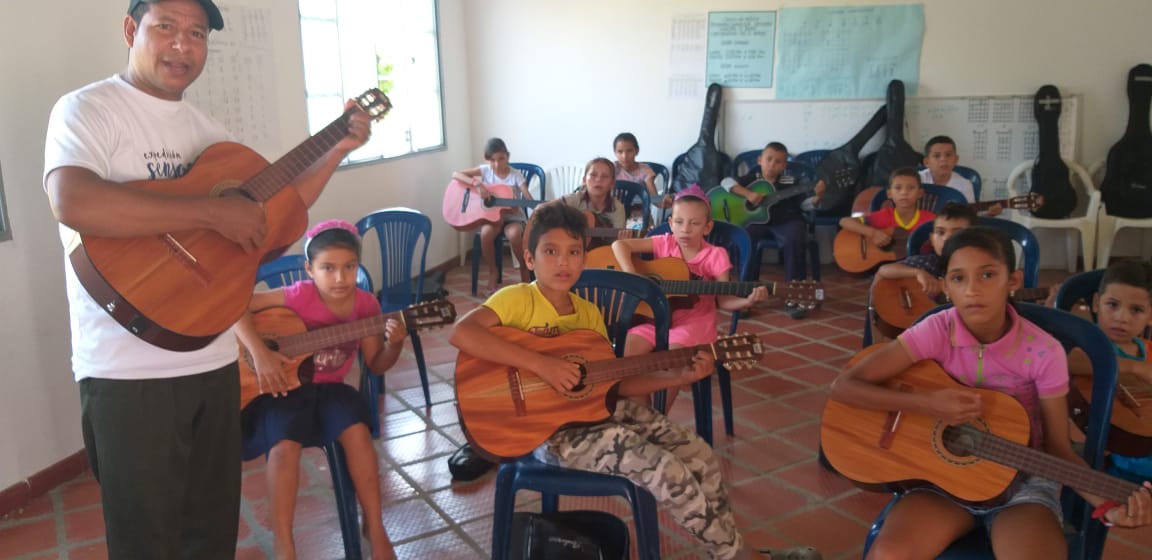 Aunque el panorama del conflicto  ha opacado las fortalezas de Filo el Gringo, este corregimiento busca mostrar lo mejor a través del arte con niños y jóvenes.