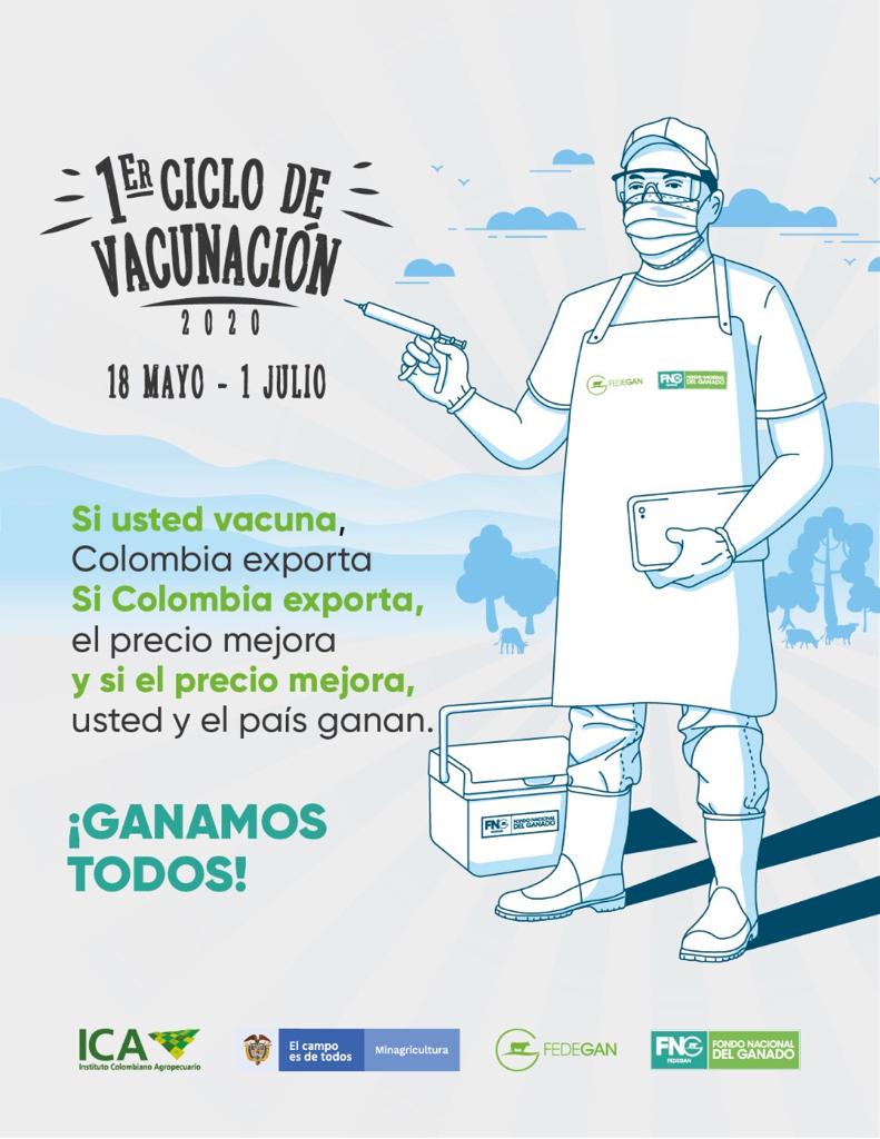 Programación veredal de vacunación de aftosa y brucelosis bovina – CICLO I 2020