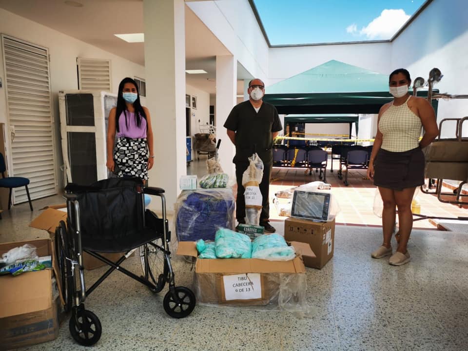 Tercera entrega de materiales hospitalarios en la región del Catatumbo