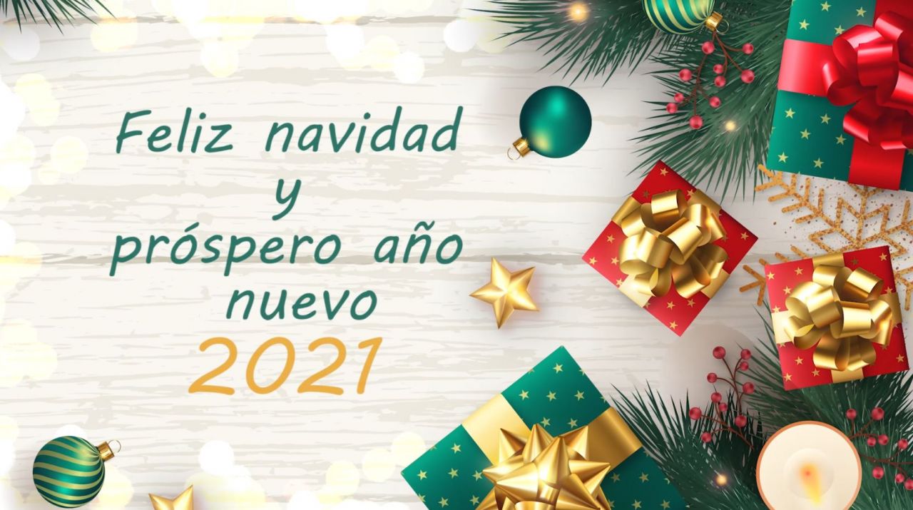 Feliz navidad y próspero año nuevo 2021