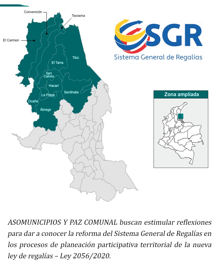 Asomunicipios y Paz Comunal, buscan dar a conocer la aplicación de la nueva ley del Sistema General de Regalías