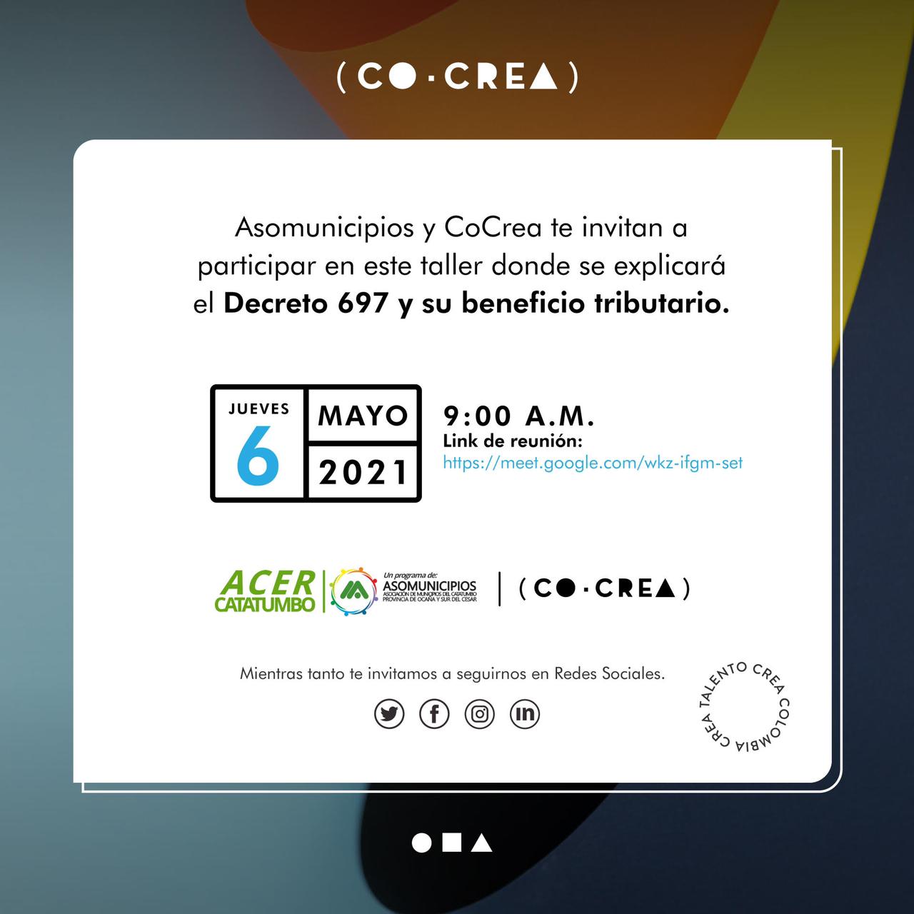 Taller sobre el Decreto 697 y su beneficio tributario