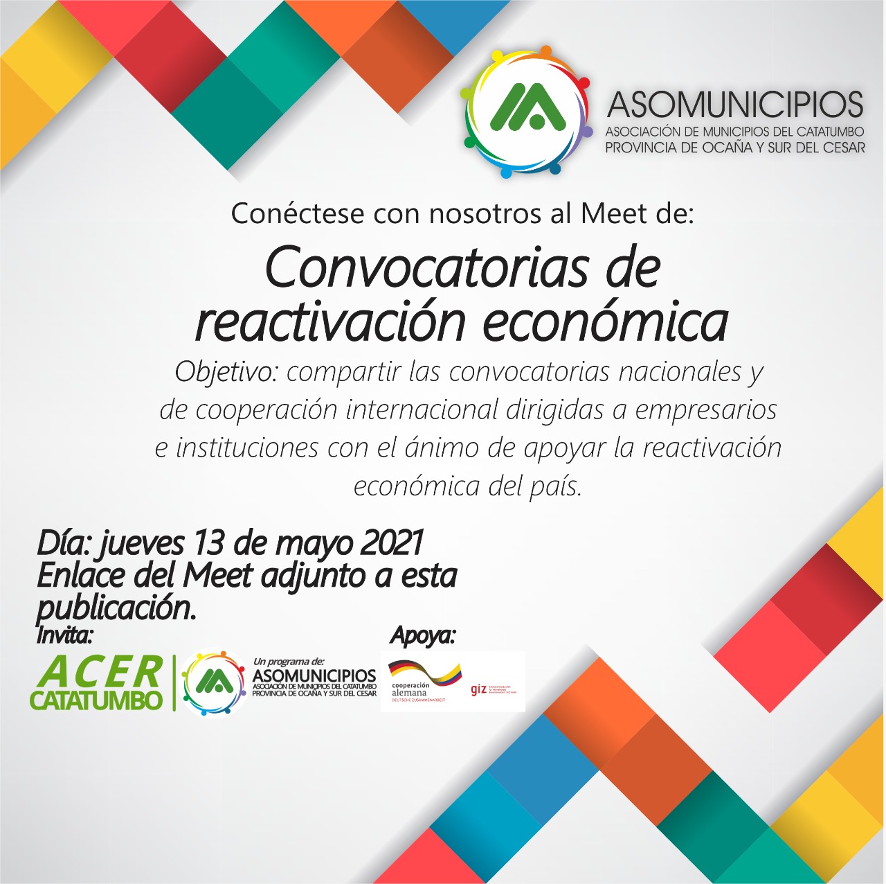 Convocatorias de reactivación económica