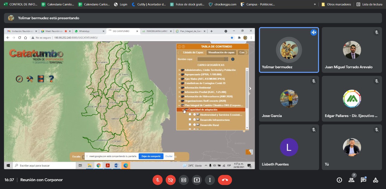 Fortalecimiento de la Plataforma Catatumbo SIG