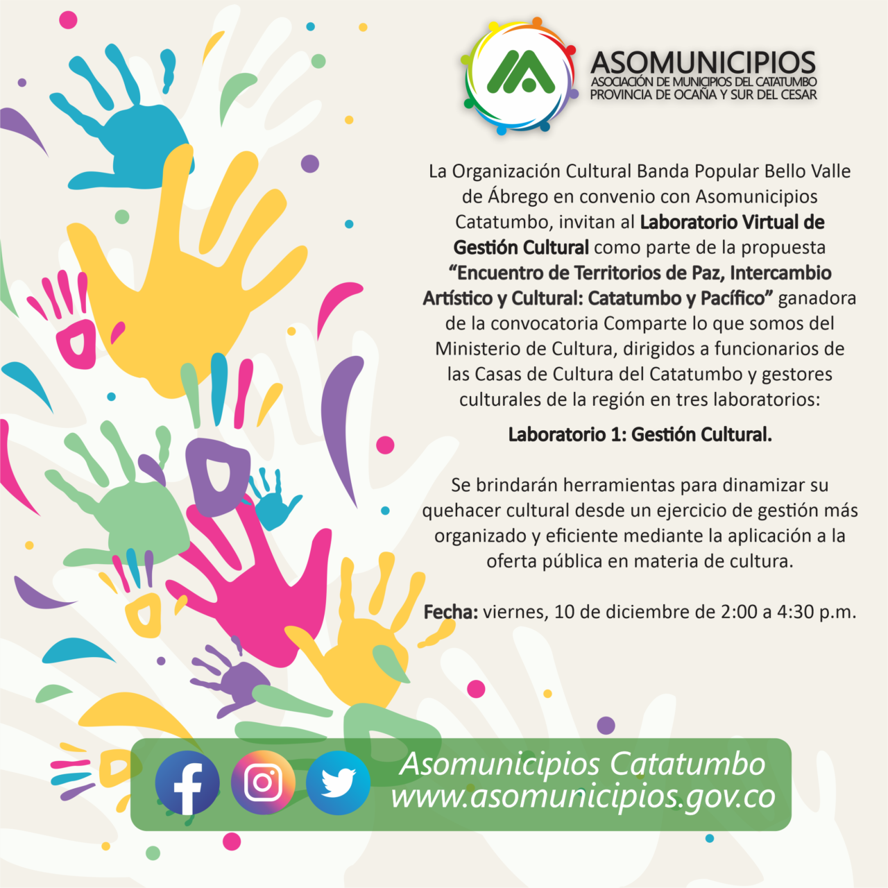 Taller: Laboratorio virtual de Gestión Cultural
