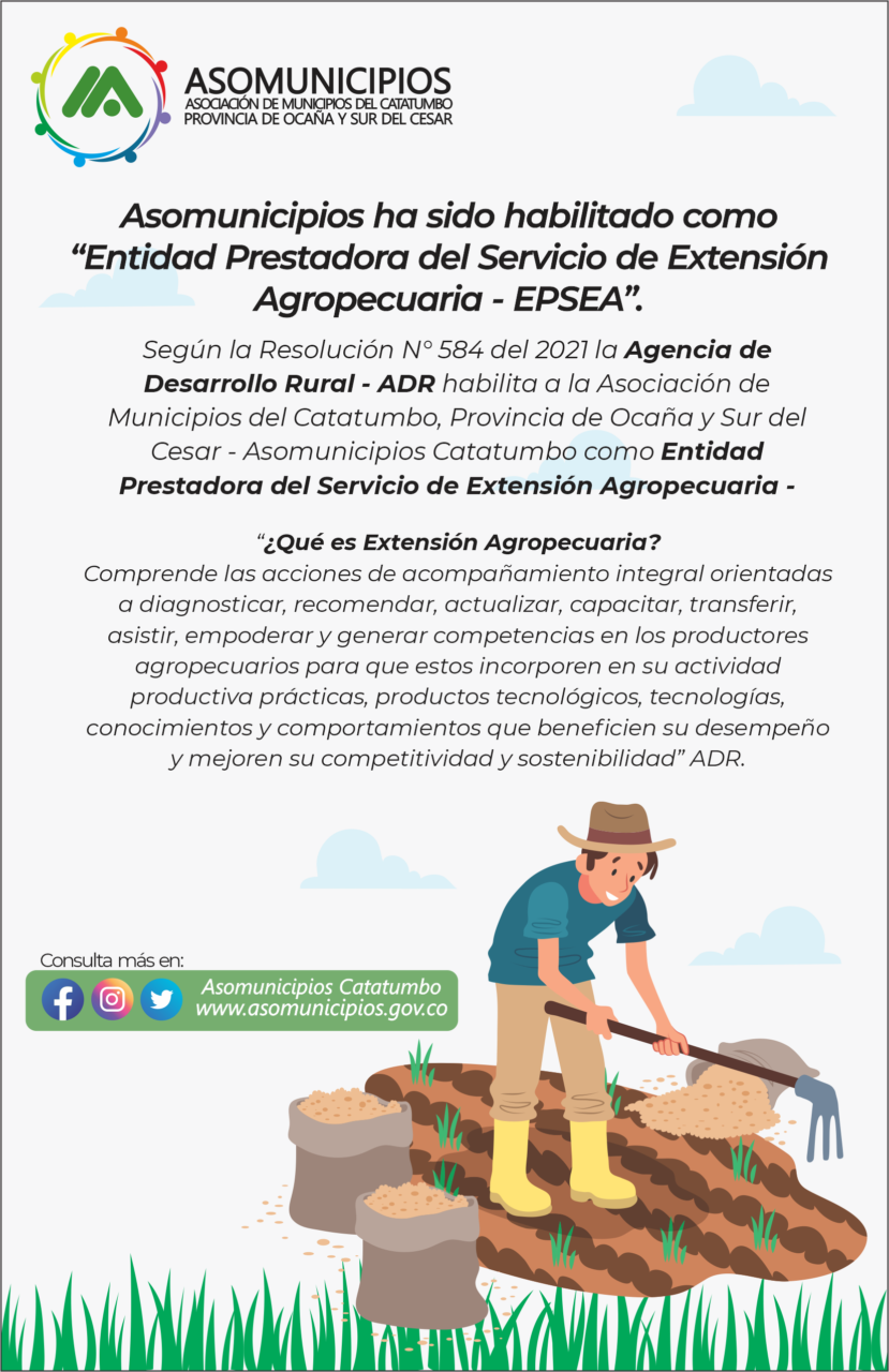 Habilitación como Entidad Prestadora del Servicio de Extensión Agropecuaria – EPSEA