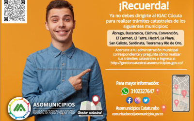 Asomunicipios – Gestor catastral – líneas de comunicación