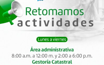 ! Retomamos actividades!