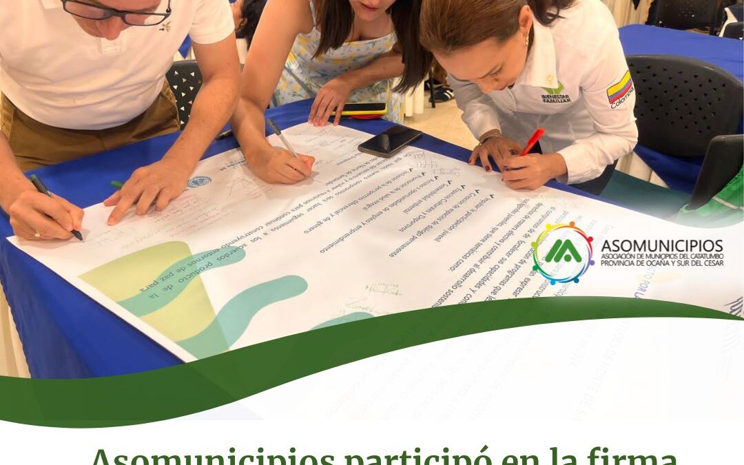 Asomunicipios participó en la firma del «Pacto por las Juventudes de Norte de Santander»