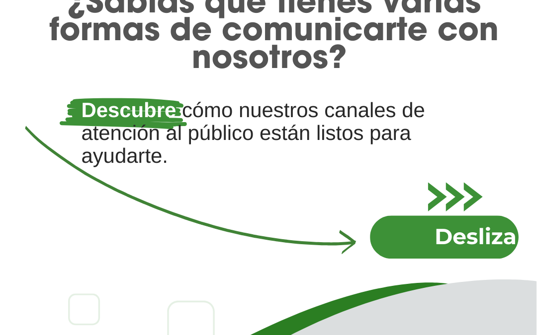 💬 ¿Sabías que tienes varias formas de comunicarte con nosotros?Estamos listos para atenderte y resolver tus dudas. ¡Conéctate con nosotros a través de los canales que prefieras! 📲🔗 Más información en gestioncatastral.asomunicipios.gov.co#ServicioCercano&nbsp;#ConectadosContigo&nbsp;#Asomunicipios&nbsp;#AtenciónAlPúblico