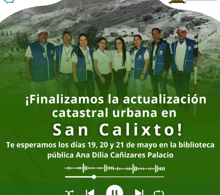 San Calixto avanza con un catastro urbano actualizado!
