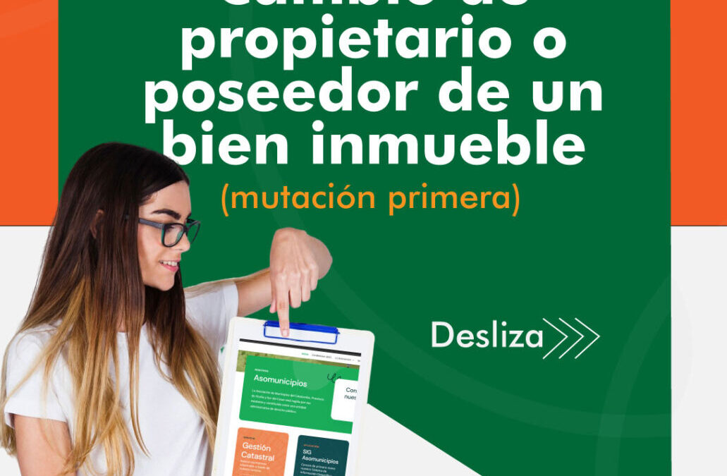 Dentro de los servicios que ofrecemos como Gestor Catastral, se encuentra el trámite de cambio de propietario o poseedor de un bien inmueble, entre muchos otros.📄 Conoce los requisitos y gestiona tu trámite de forma fácil en 👉 www.asomunicipios.gov.co