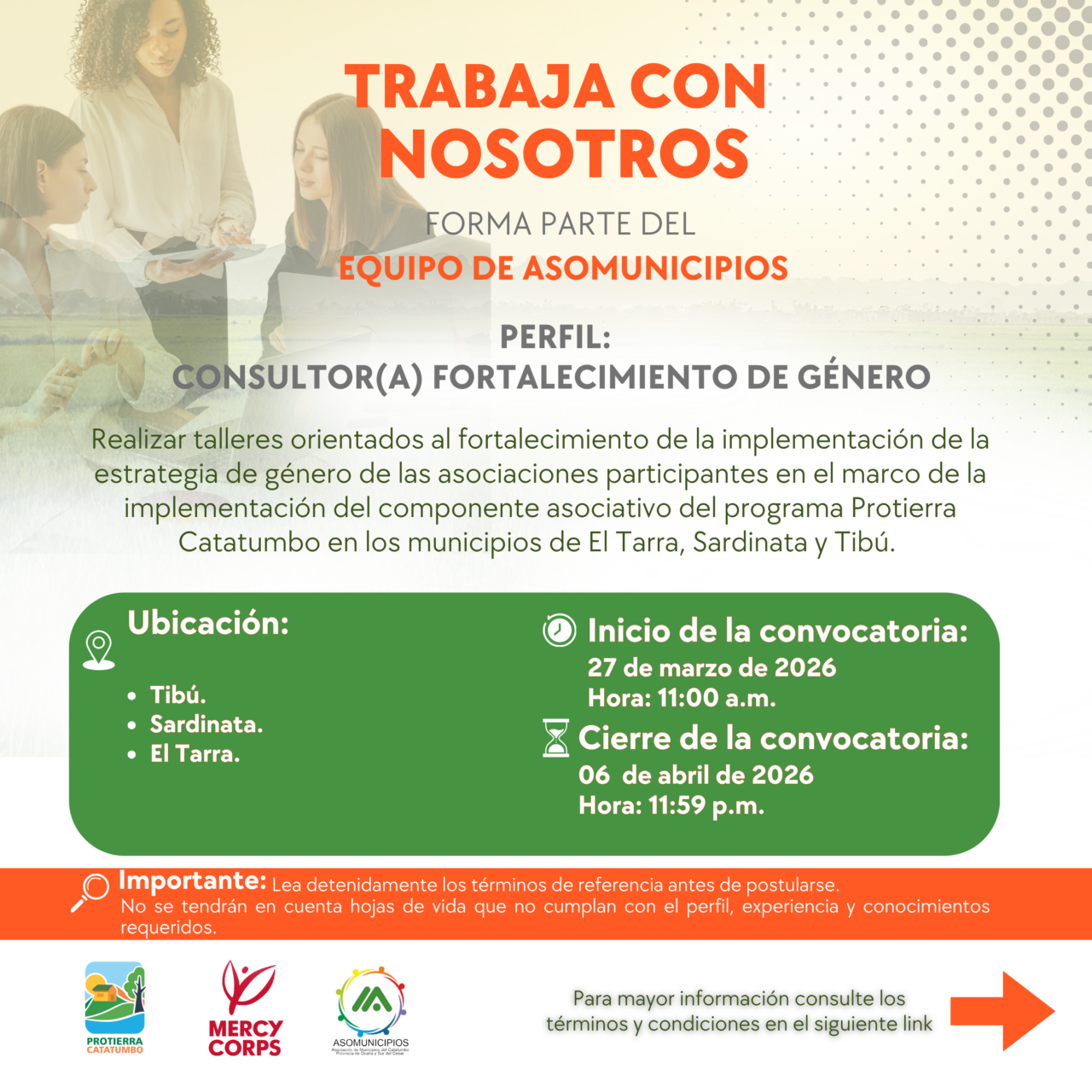 Convocatoria genero