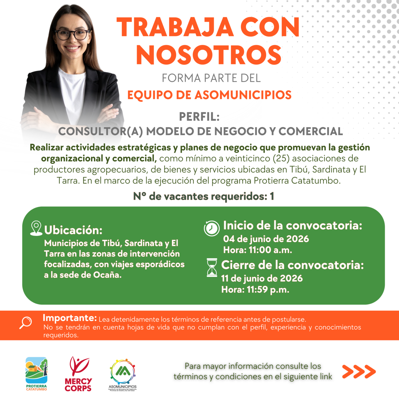 Convocatoria modelo de negocio
