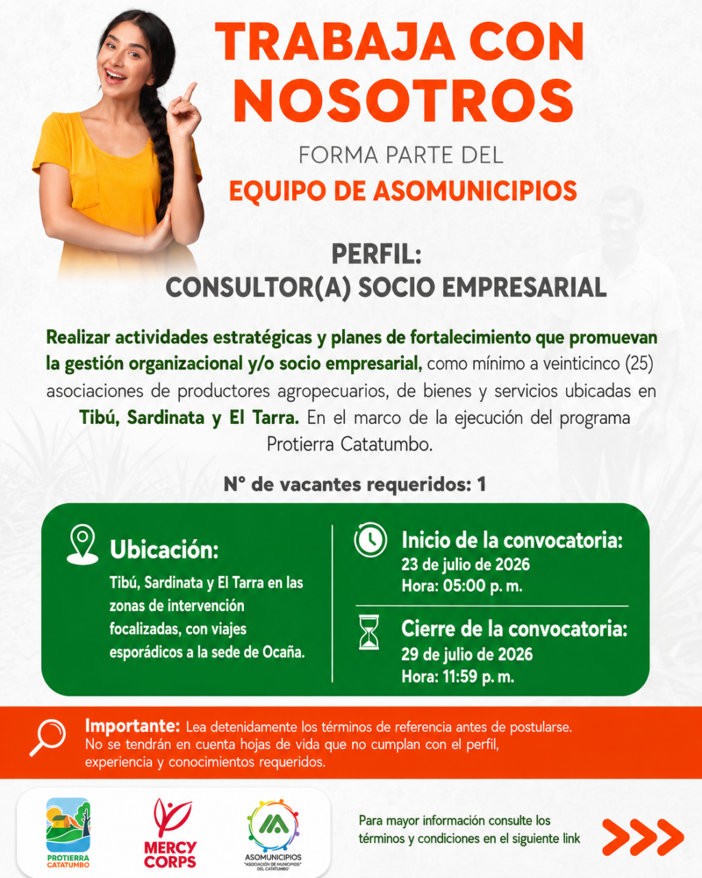 Convocatoria 23 de julio